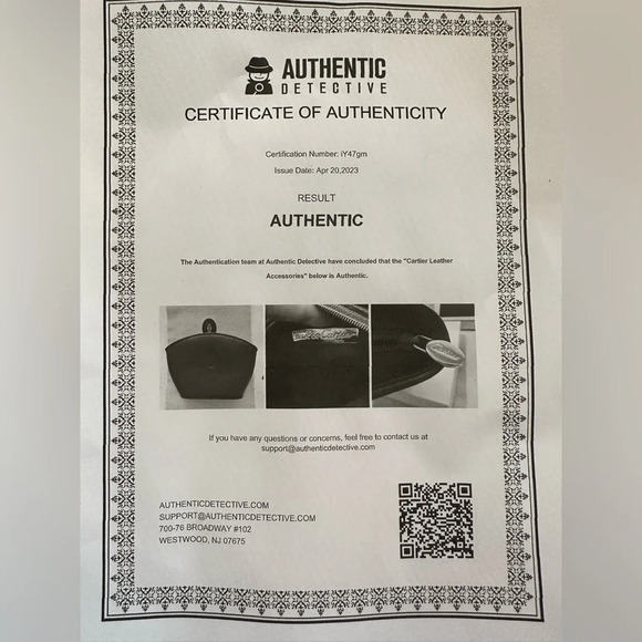 Les must de Cartier Burgundy Cosmetic Pouch Clutch Like New Condition - Picture 11 of 11